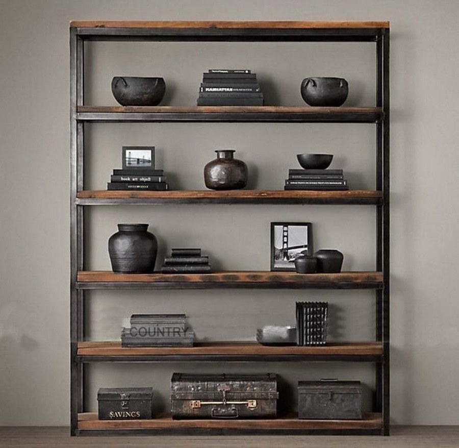 Стеллаж массив дуба лофт