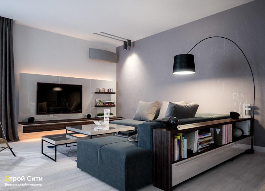 Современный интерьер однушки