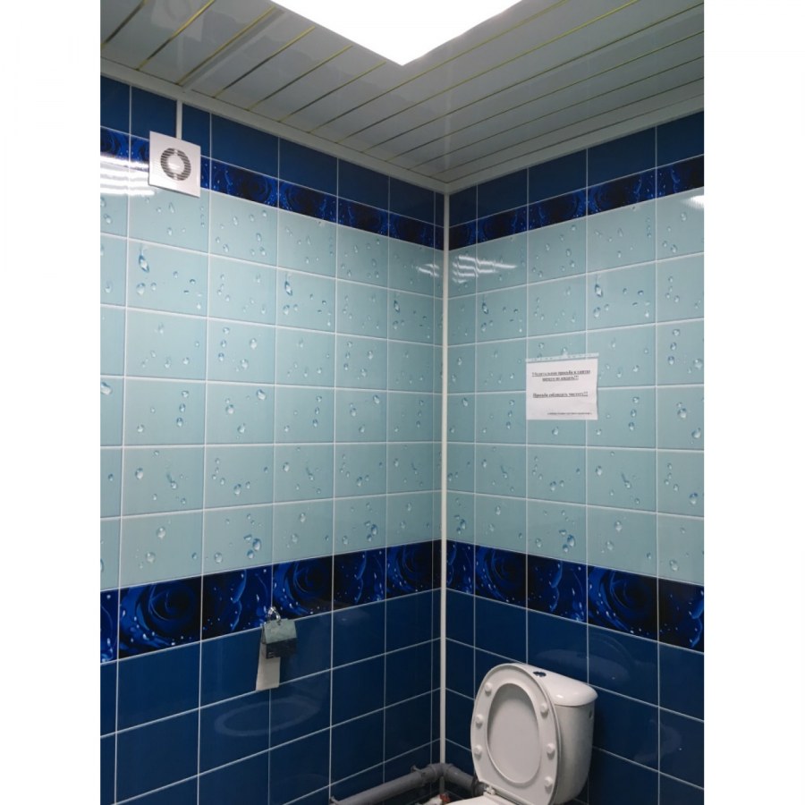 Панель ПВХ unique капли росы синий (0,25м*2,7м*8мм)