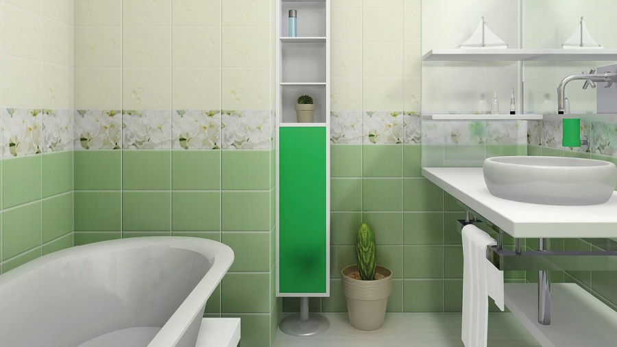 Панель ПВХ unique капли росы зелень