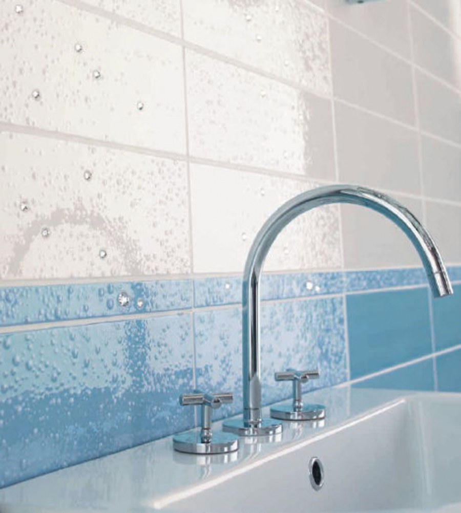 Плитка в ванную в виде капелек