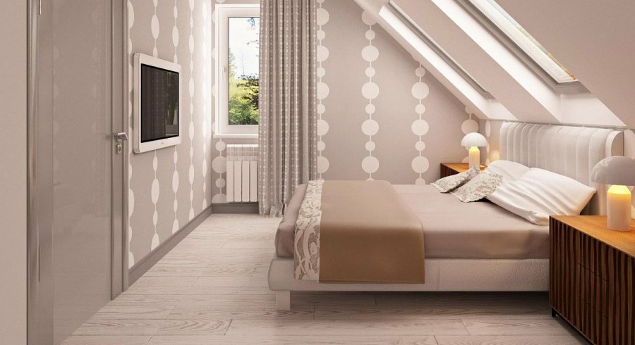 Спальня на мансарде