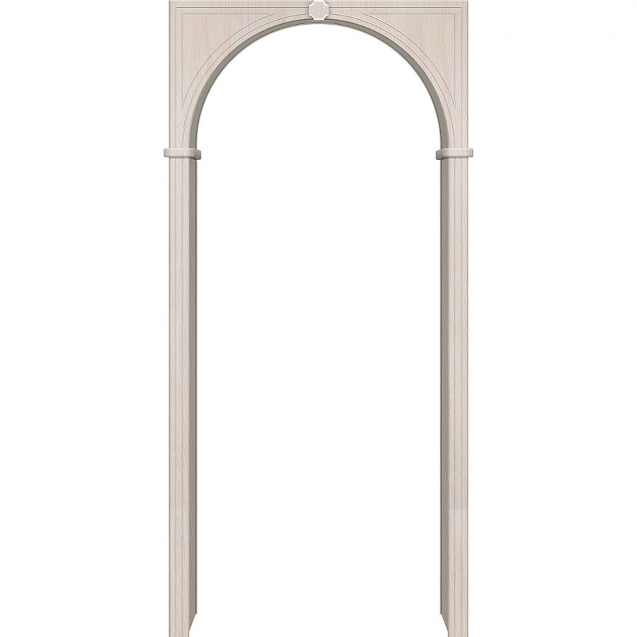 Арка Милано ПВХ белый ясень 700 190 1800 со сводорасширителем