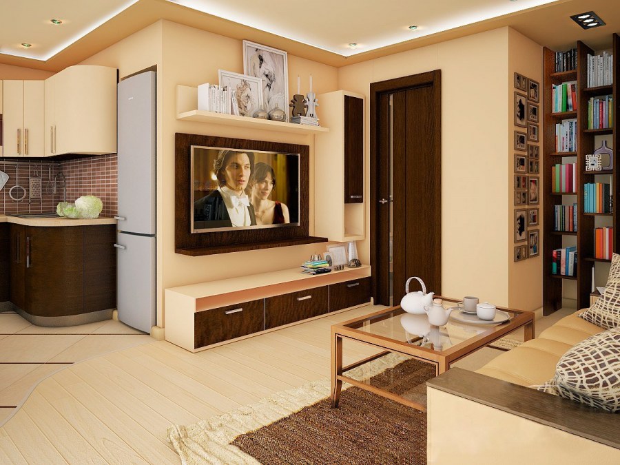 Интерьер хрущевки гостиная