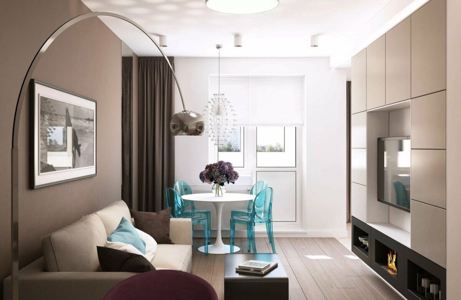 Дизайн 2 комнатной квартиры 60 кв.м