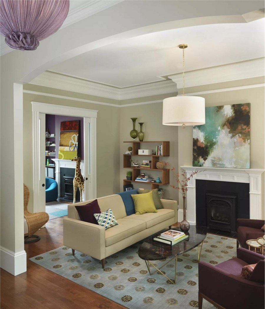 Гостиная в проходной комнате