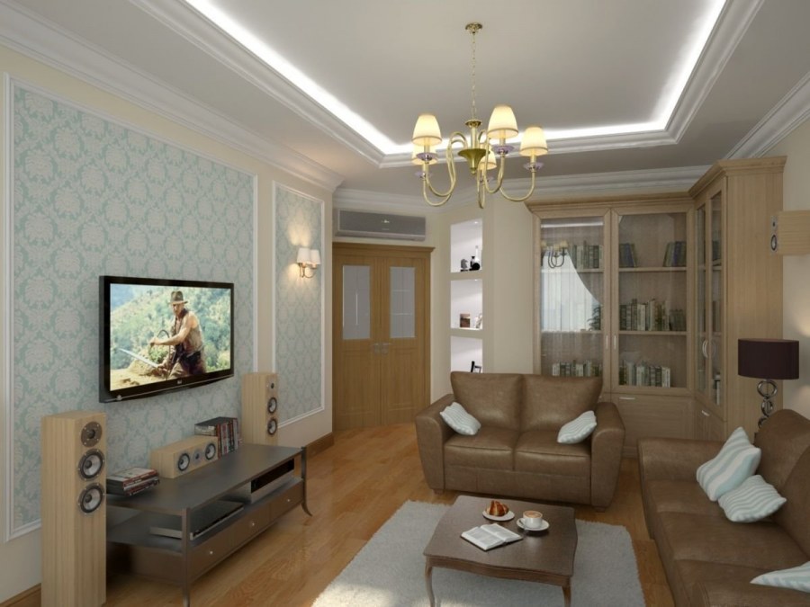 Маленькая гостиная в классическом стиле