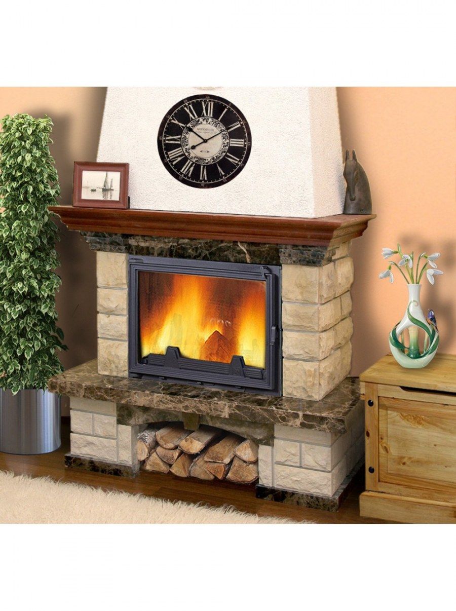 Камин Maderia Flora Ciallo с топкой Kratki Eryk 700.