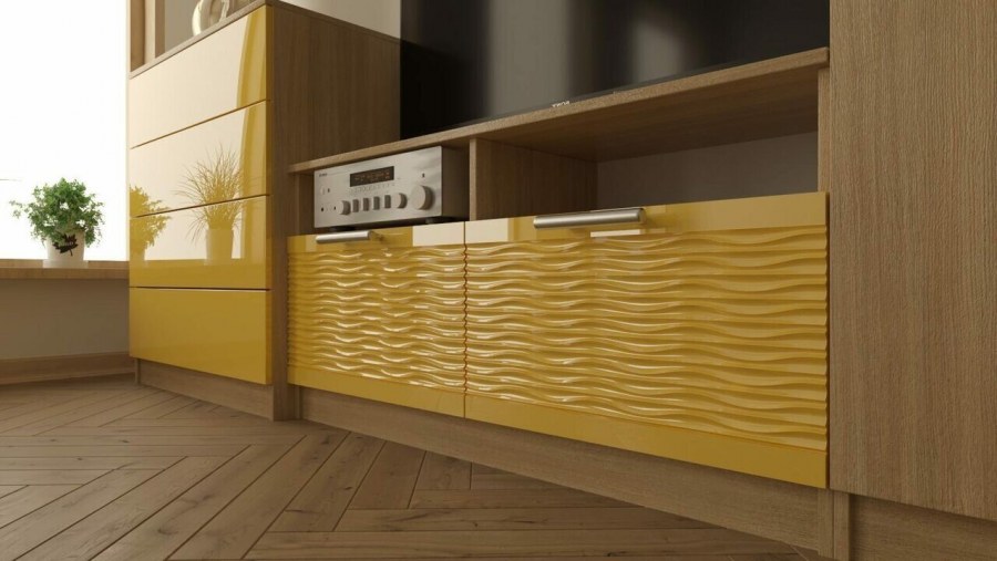 Рельефные фасады для кухни