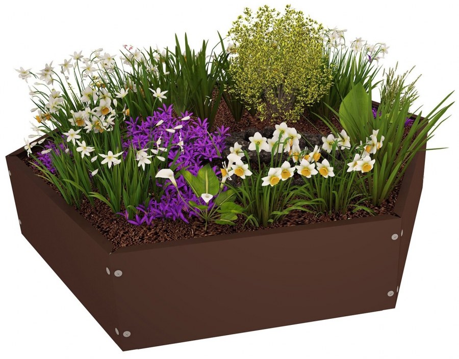 Клумба благо шестиугольник