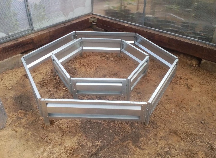 Грядки оцинкованные шестиугольная