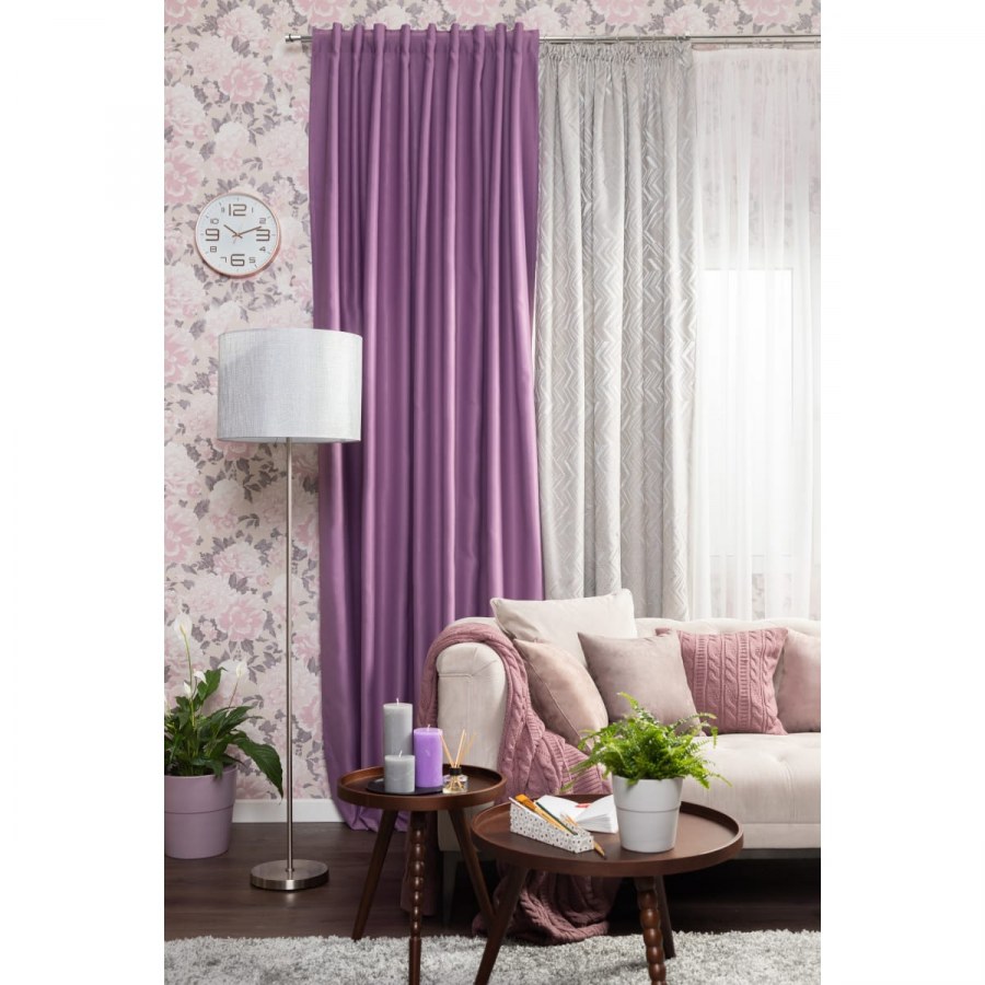 Лиловые шторы
