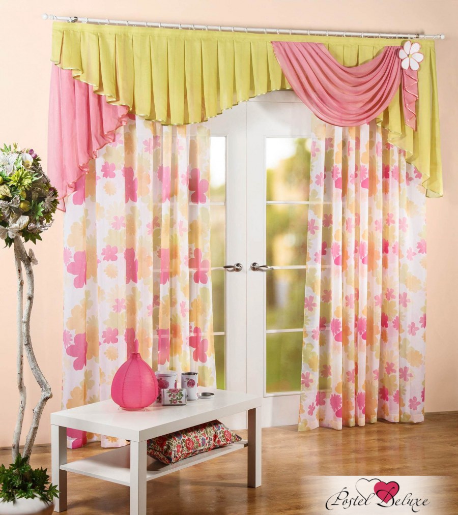 Комплект штор Латур розовый