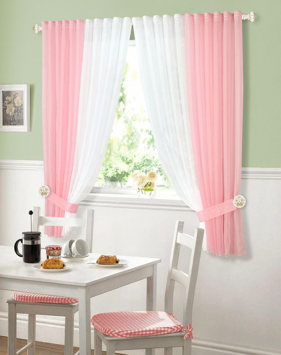 Комплект штор с подхватами "блэкаут", розовый (BL-200399-gr)