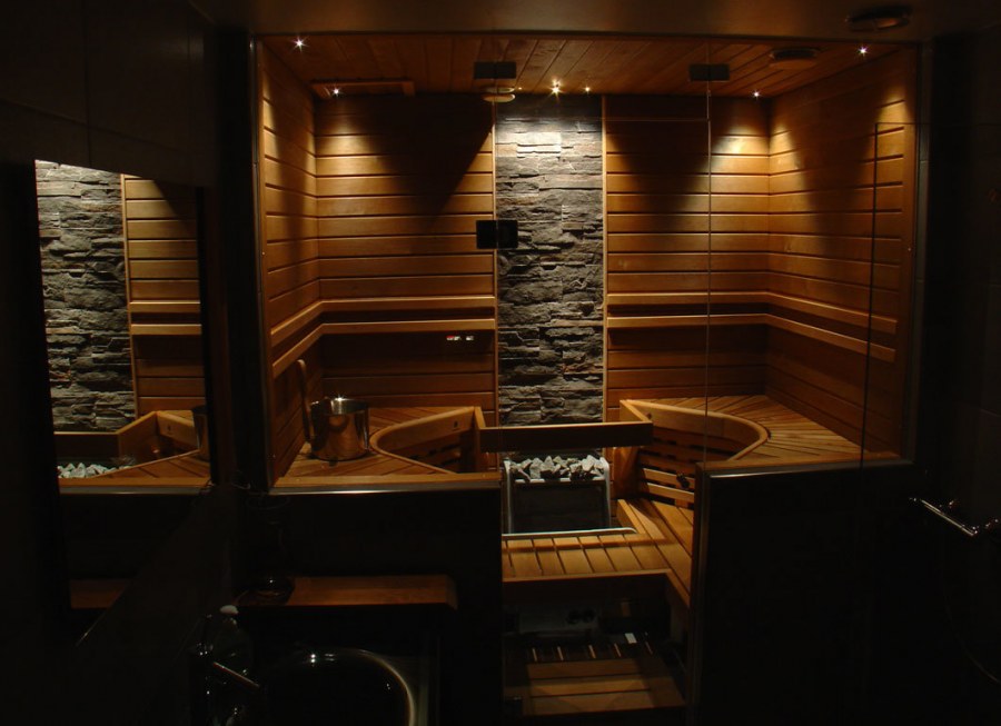 Эксклюзивный интерьер сауны