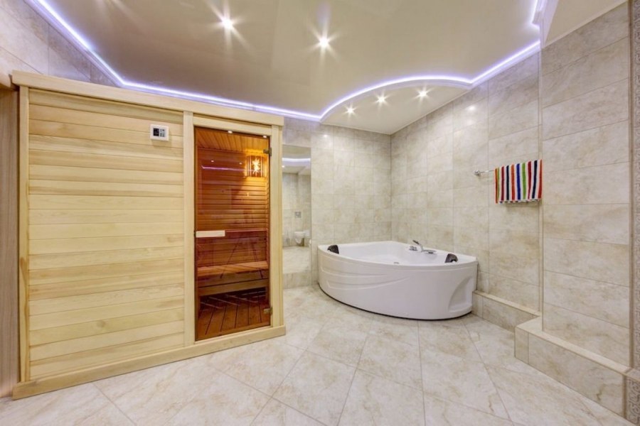 Ванная комната с сауной
