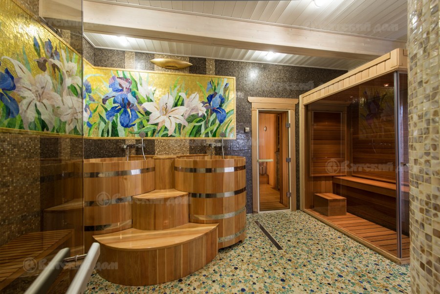 Сауна баня помывочная плитка