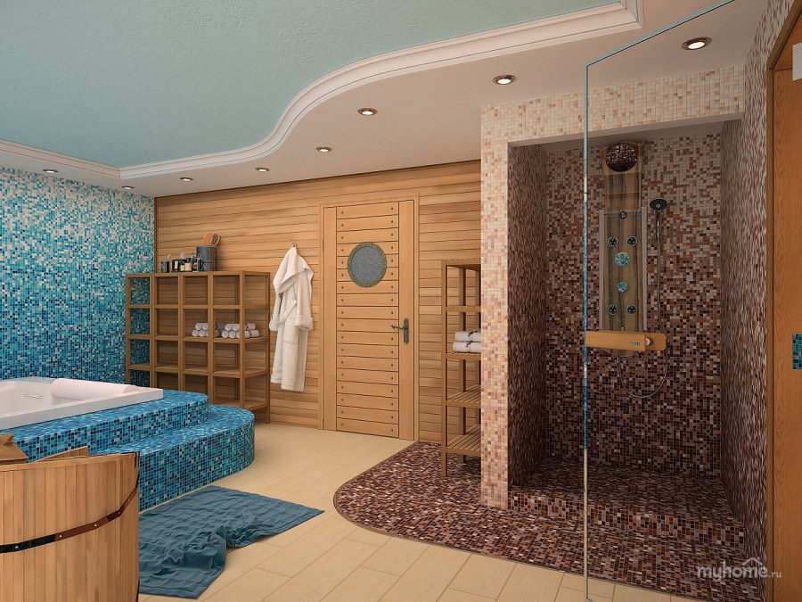 Сауна и душевая в частном доме