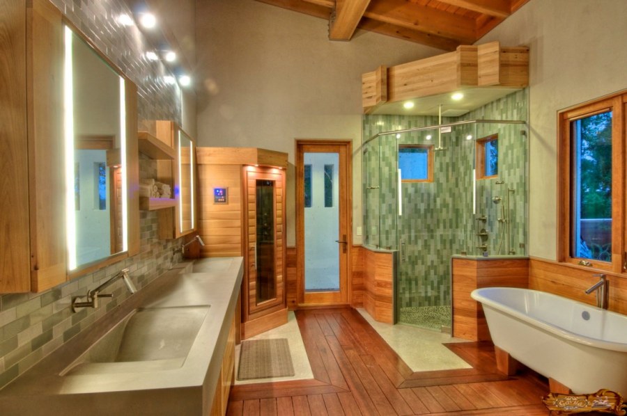 Ванная комната с сауной