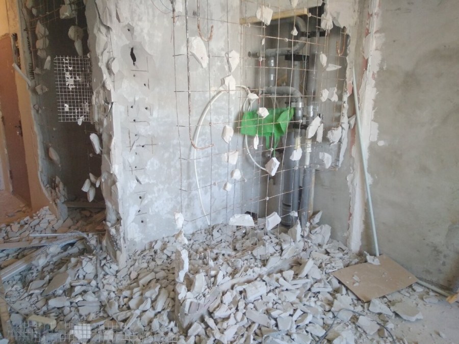 Демонтаж сантехкабины и возведение