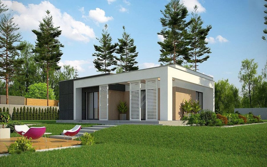 Проект с плоской крышей z500