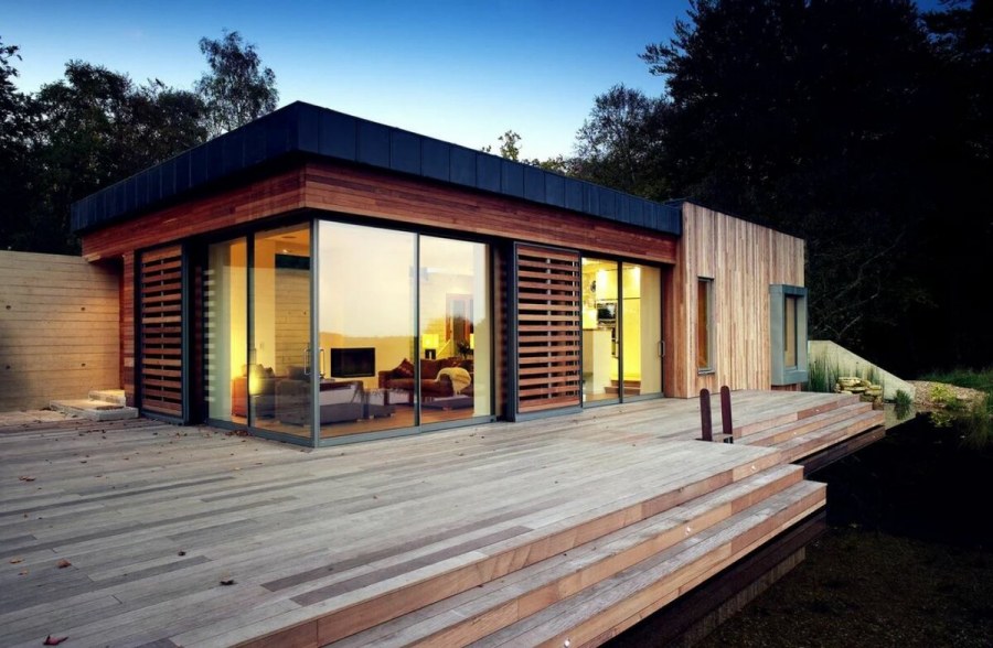 Tiny House с односкатной крышей