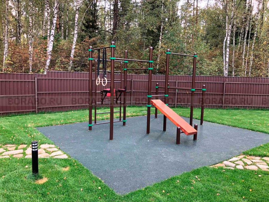 Резиновая плитка 500х500х20 зеленый