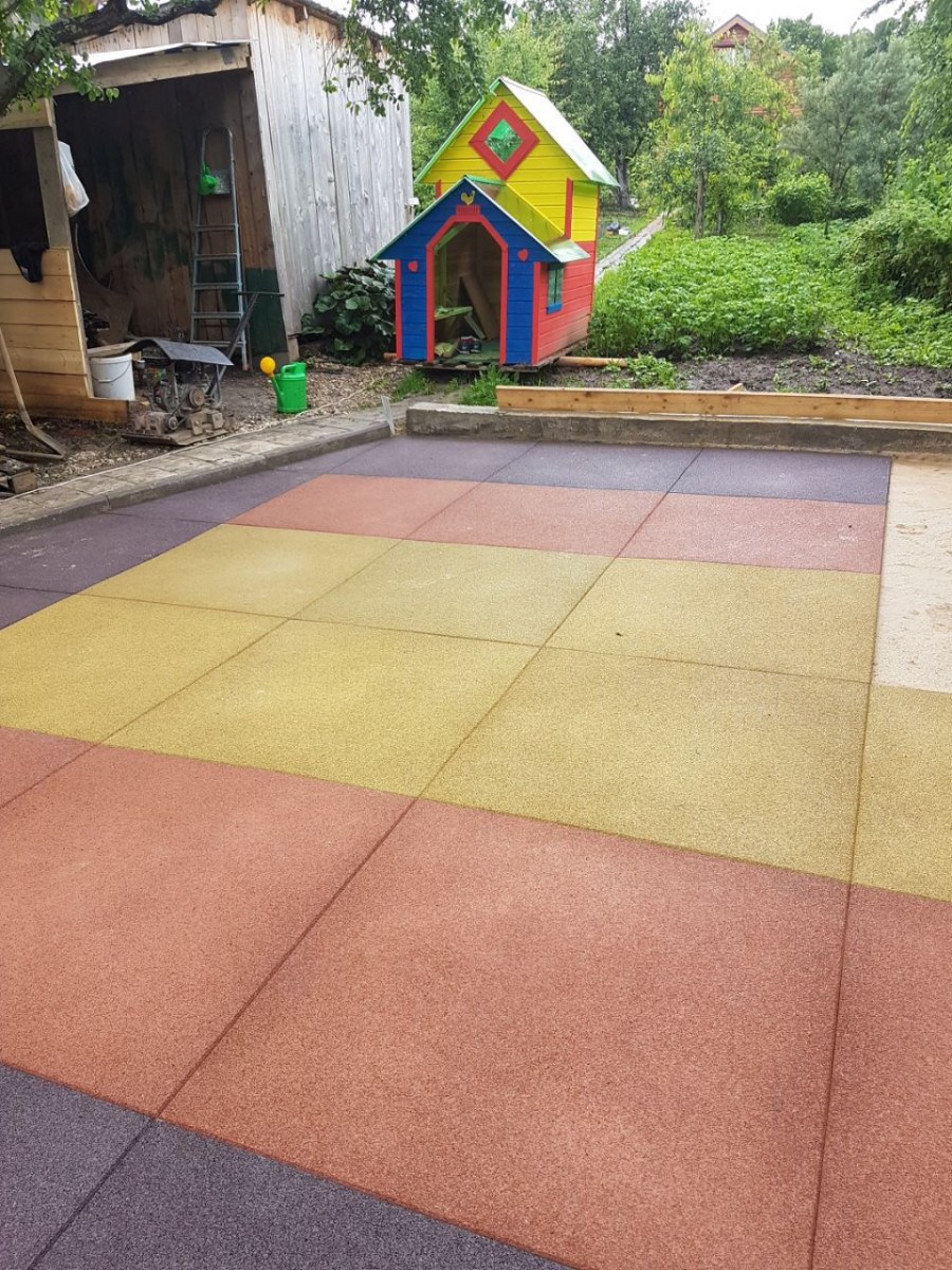 Резиновая плитка 1000х1000х40