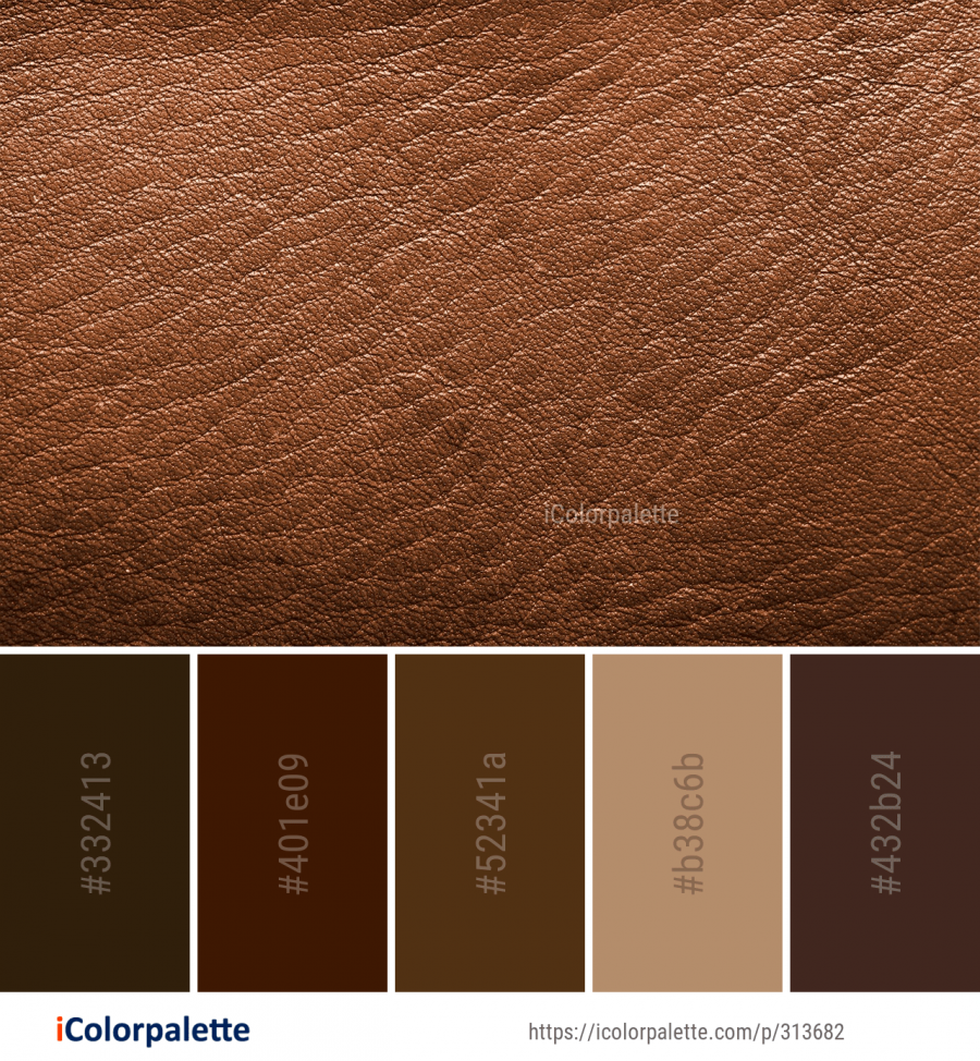Палитра коричневого цвета