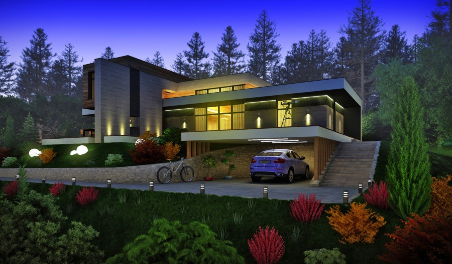 Загородный дом Hi Tech