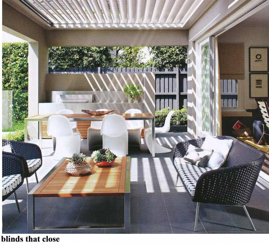 Небольшая терраса на даче