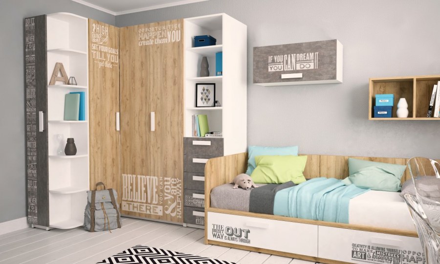 Клюква мебель детская Junior Print