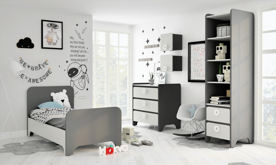 Детская мебель клюква Джуниор антрацит