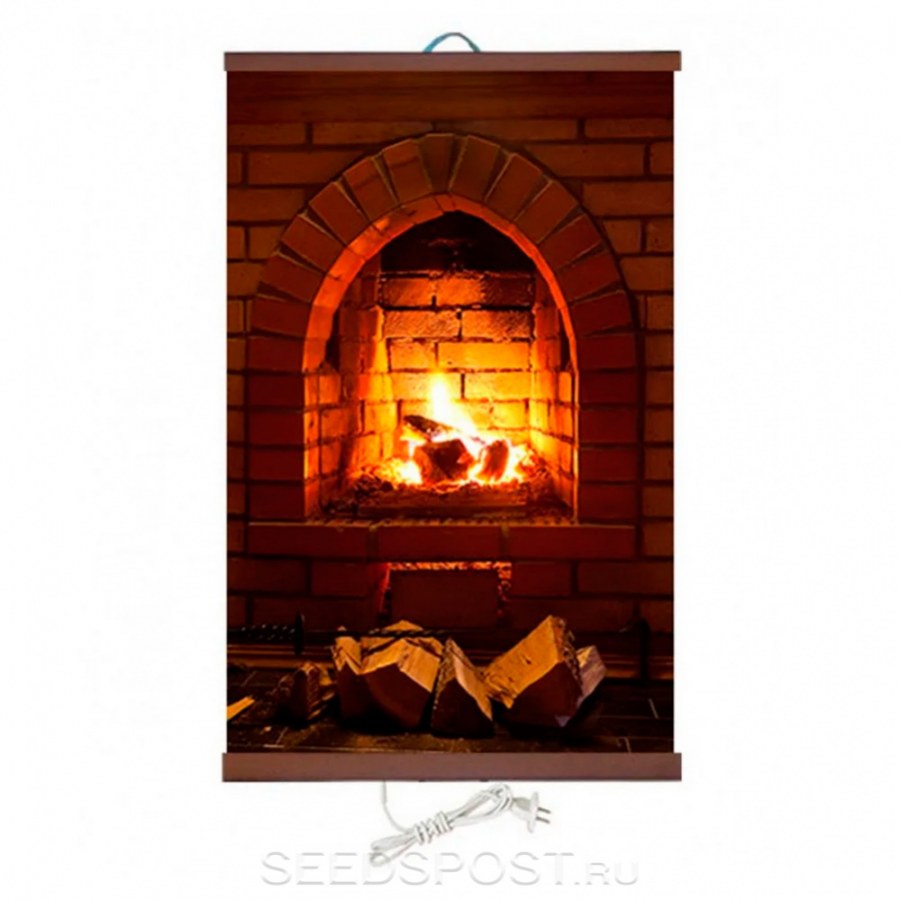 Гибкий обогреватель на стену каменный камин 400вт