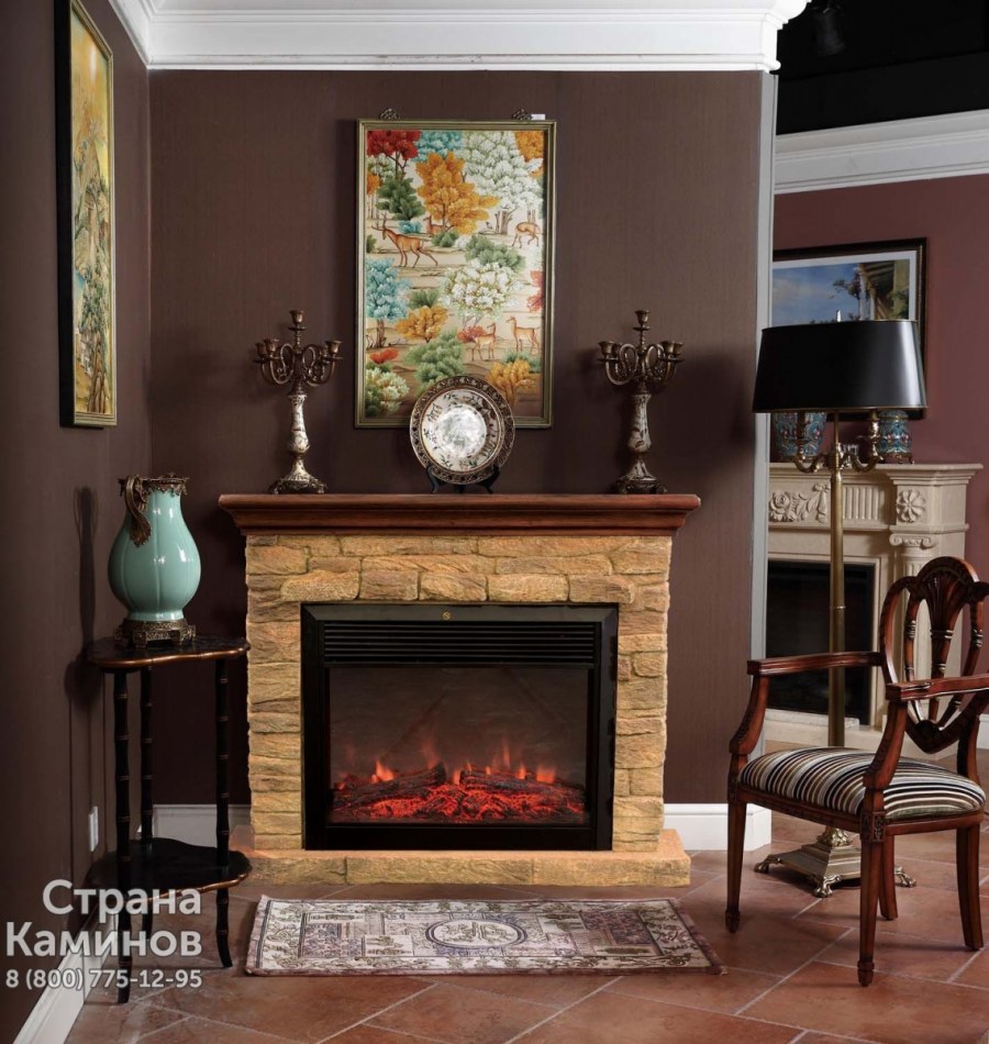 Камин с очагом REALFLAME Halton Castle