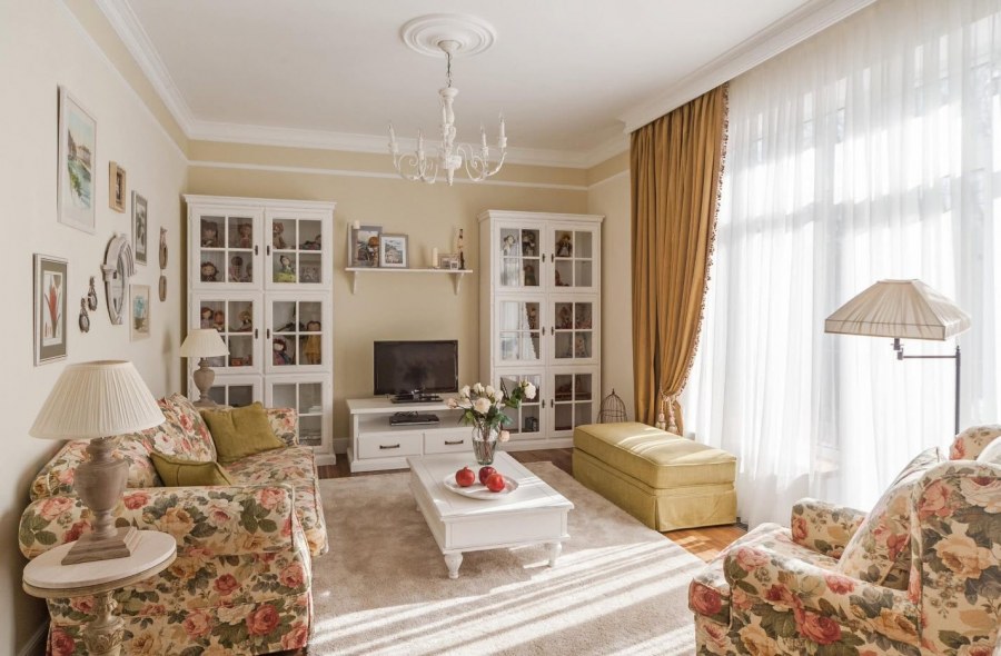 Гостиная в стиле Прованс