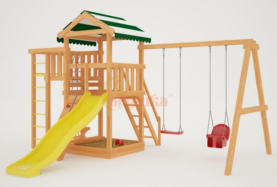 Детская площадка Савушка мастер 6 с качелями