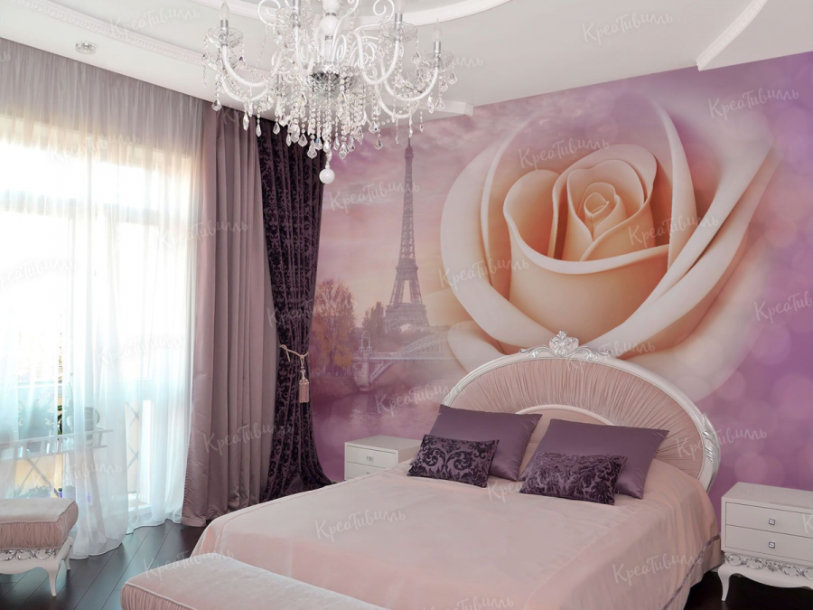 Фотообои роза для спальни