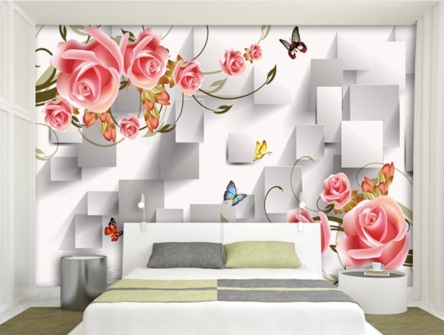 Фотообои 3д для спальни