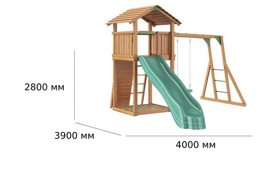 Спортивно-игровой комплекс Jungle Gym Palace + рукоход