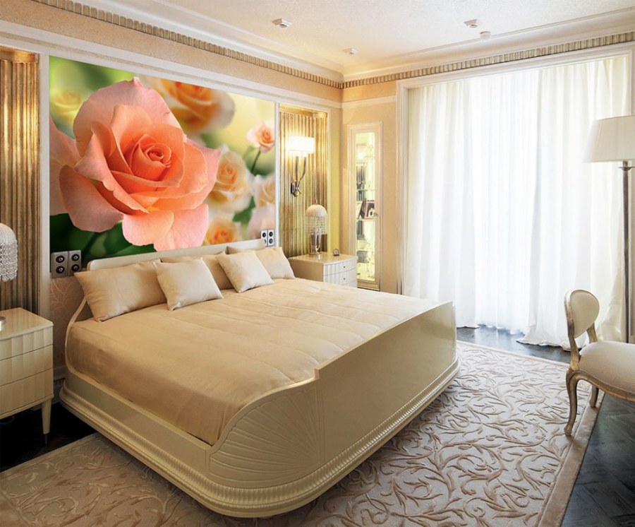 Фотообои в спальню