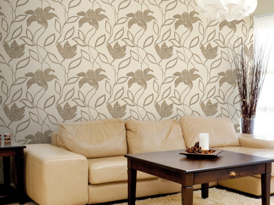 Расцветки обоев для зала