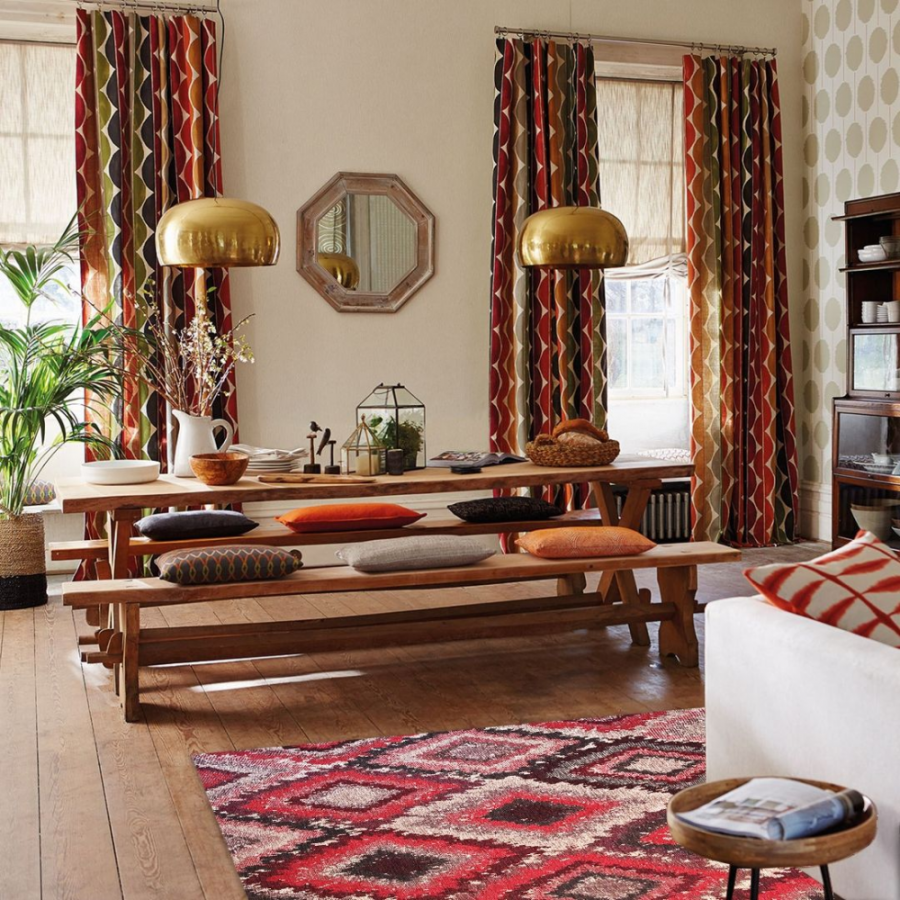 Шторы в колониальном стиле