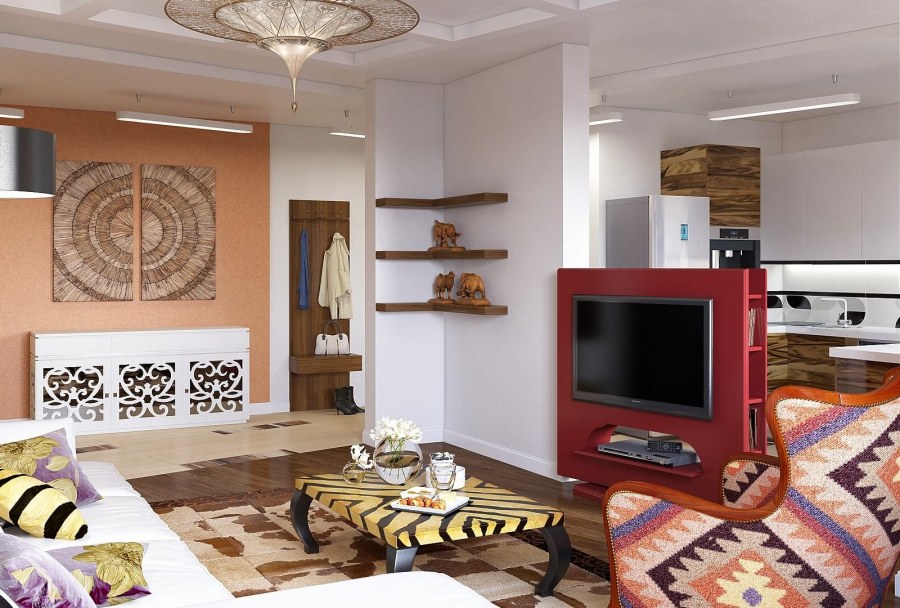 Гостиная в этно стиле