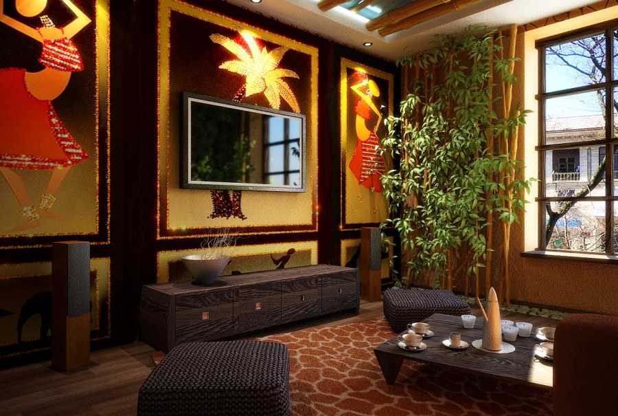 Этностиль Япония в интерьере