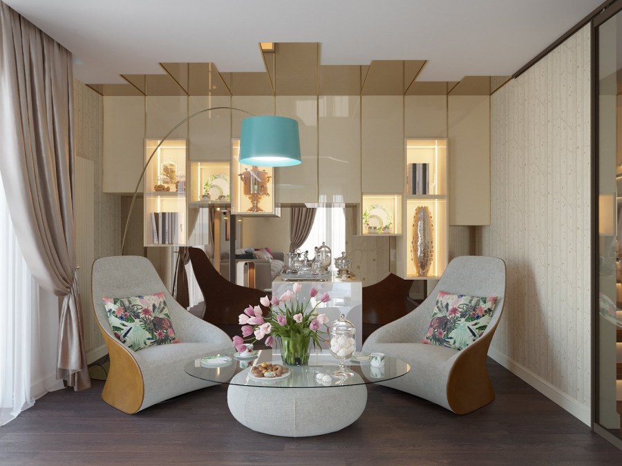 Гостиная с зоной отдыха