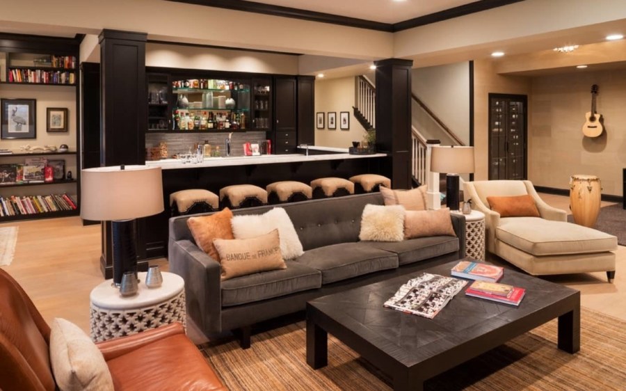 Гостиная в стиле бара