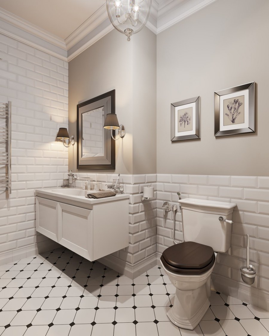 Ванная в стиле Неоклассика