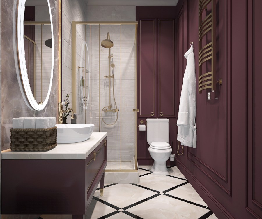 Ванная в стиле Неоклассика