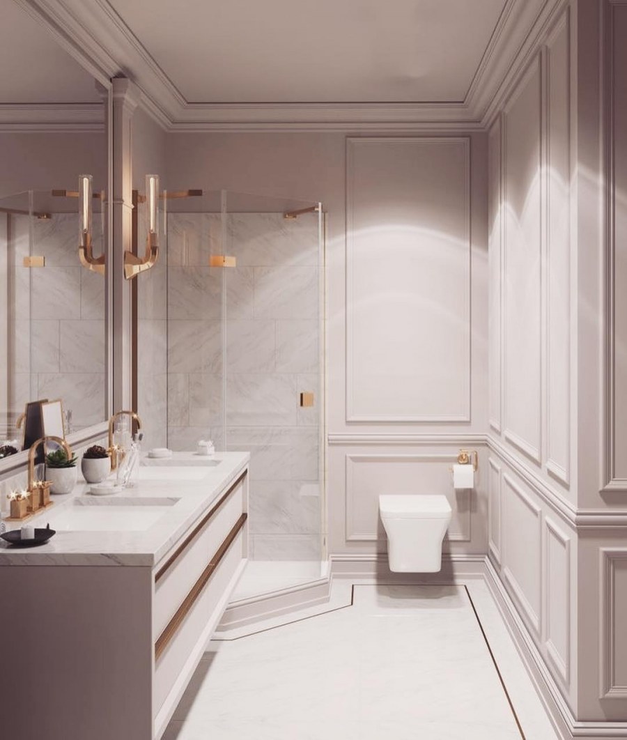 Ванна в неоклассическом стиле